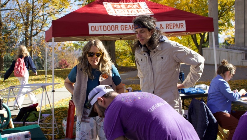 3 staff from Maine Gear Share at Middlebury