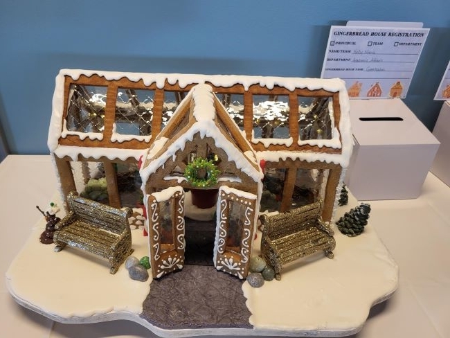 Green house gingerbread house
