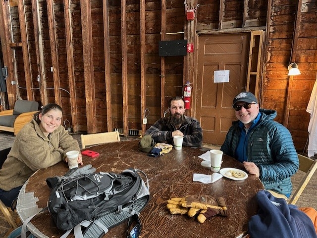 Picture of employees in a lodge at Rikert