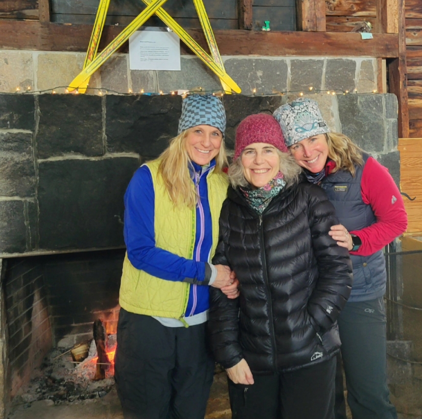 Picture of employees in a lodge at Rikert
