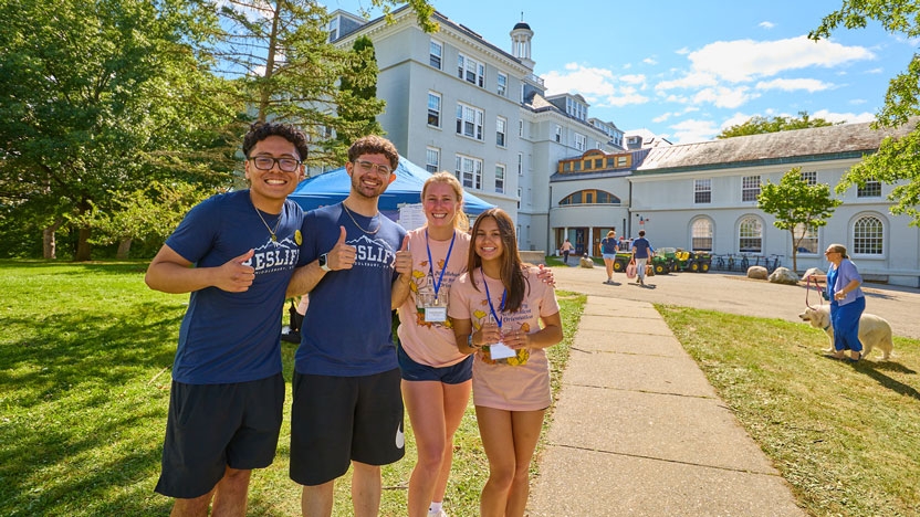 Res Life greeters on move-in day.