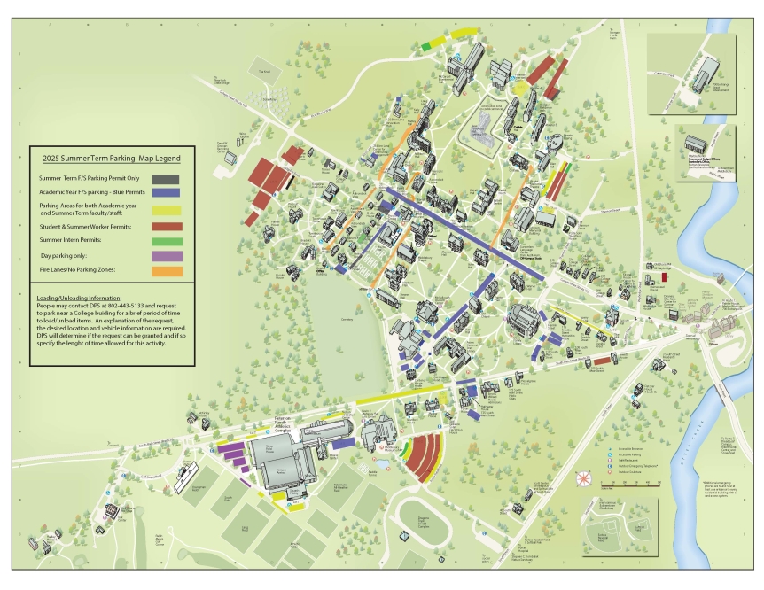 Summer Term 2025 Parking Map