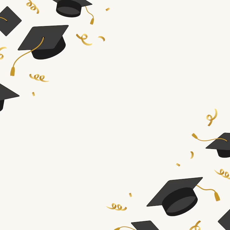 Graduation mortar boards