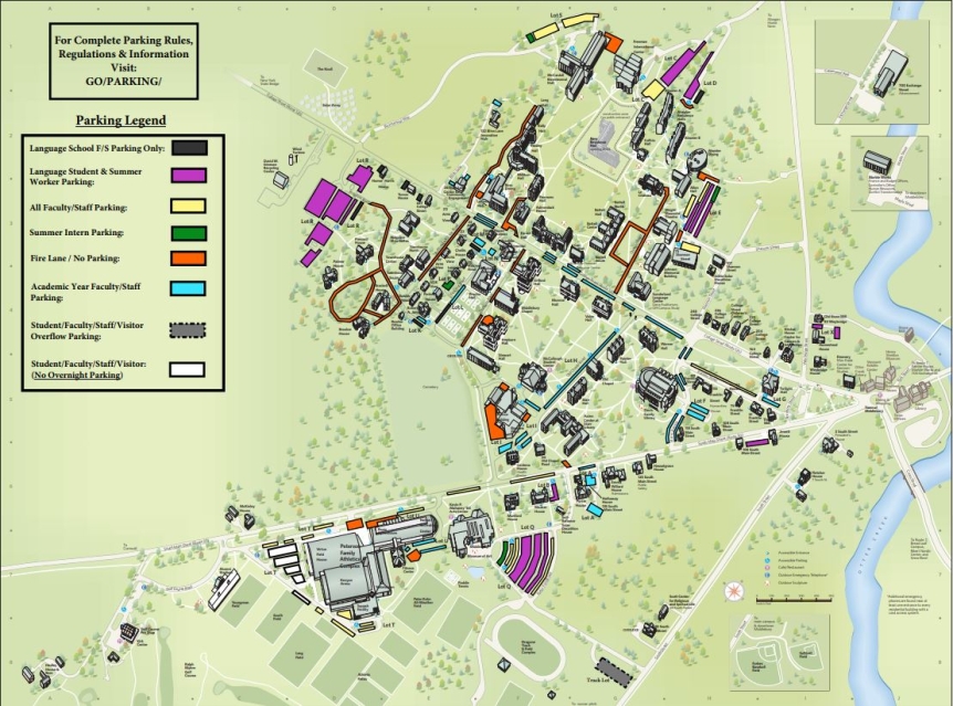 Summer term parking map