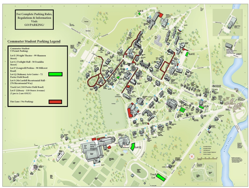 Commuter T Permit Parking Map