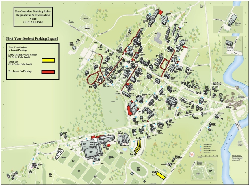 First Year Parking Map