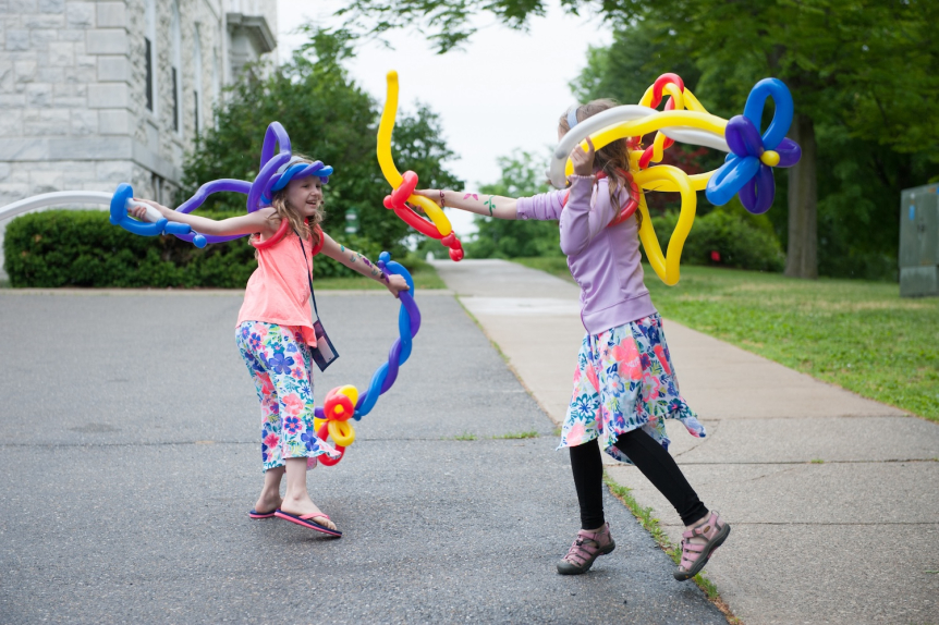 Reunion classmates' kids celebrating in 2016