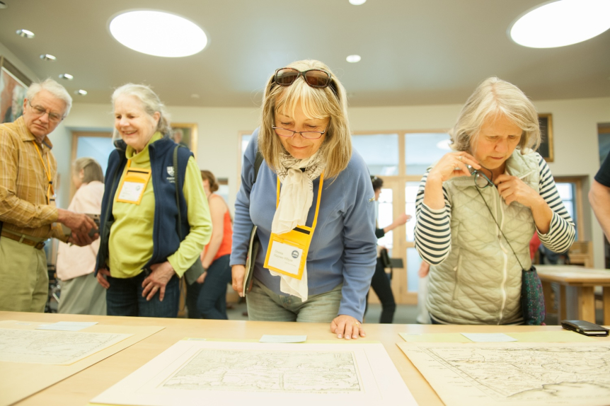 Reunion classmates celebrating in 2016