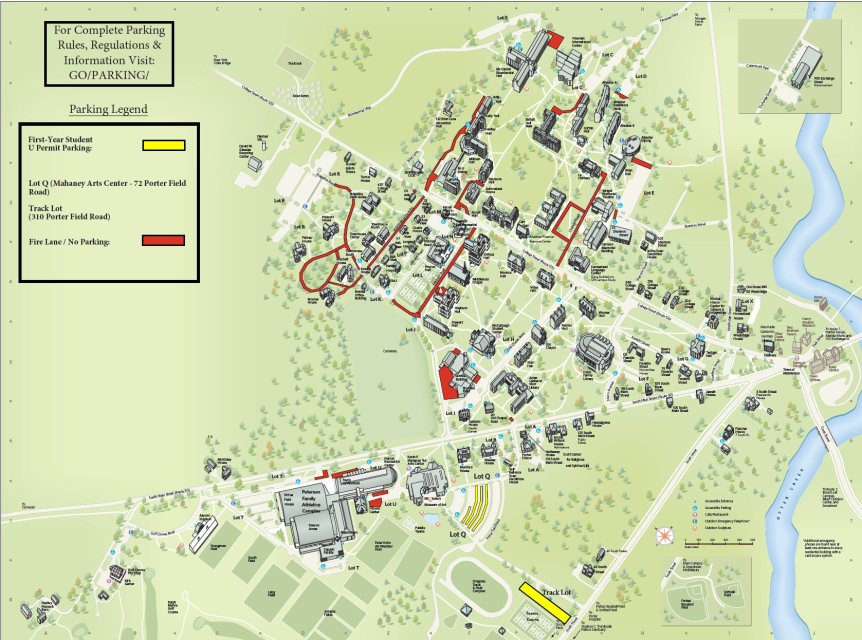 First - Year parking map