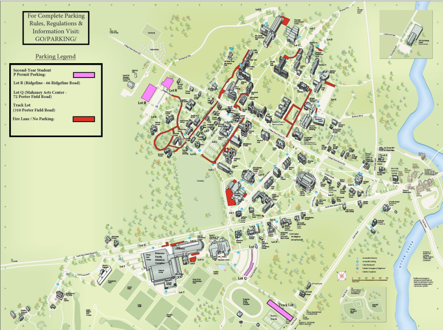 Second-Year parking map