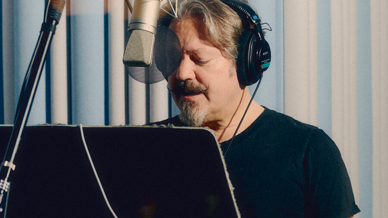 Actor Performing in Studio for Audiobook
