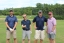 team photo from employee golf tournament