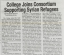 article about Syrian refugees in the March 17 2016 Middlebury Campus newspaper