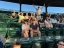 Group of Middlebury Employees sitting in the stands at Centennial Field waiting for the game to start.