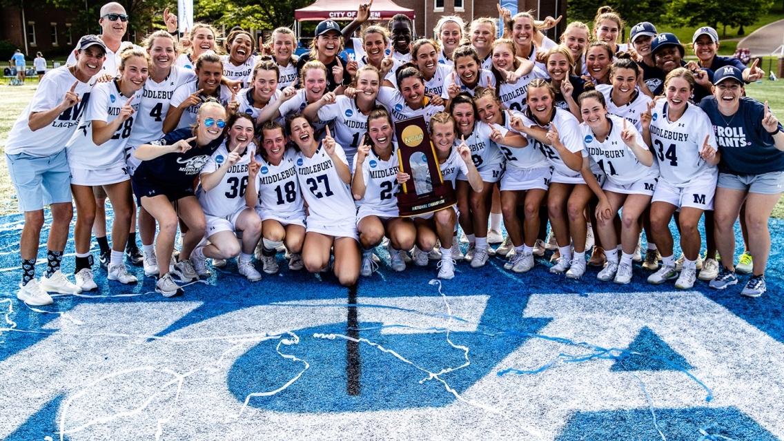 Middlebury Women's LAX Victory Team Photo