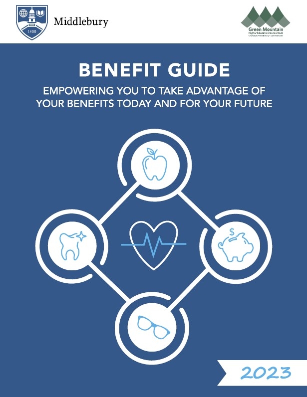 cover photo for Middlebury's 2023 benefit guide
