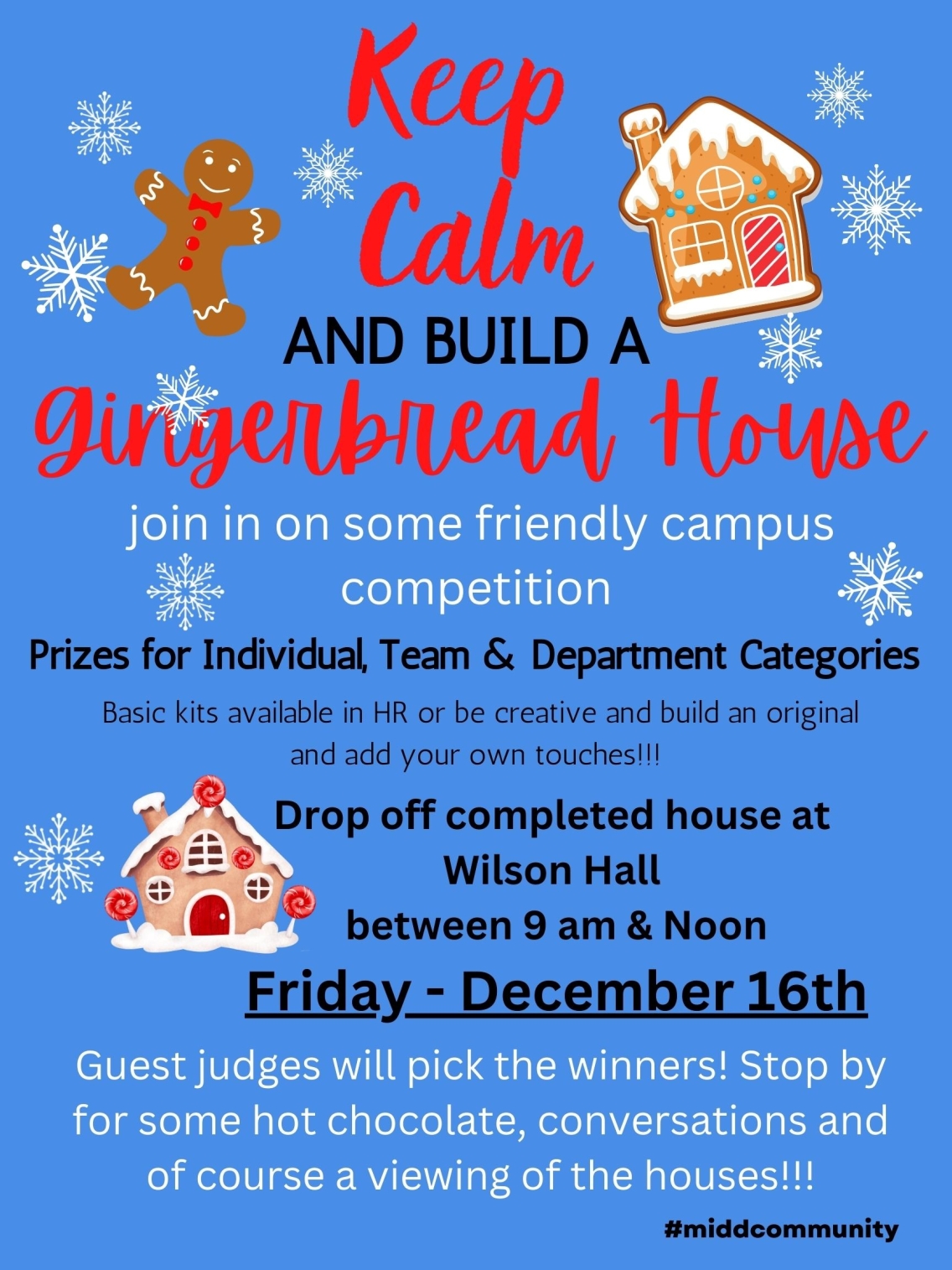 Gingerbread House Competition poster