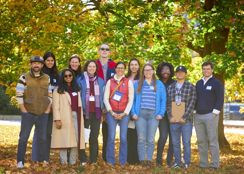 Group of Middlebury Alumni Volunteers standing under a tree