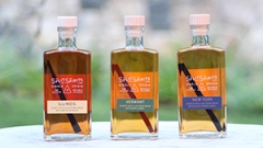 Three Split Spirits Whisky Bottles