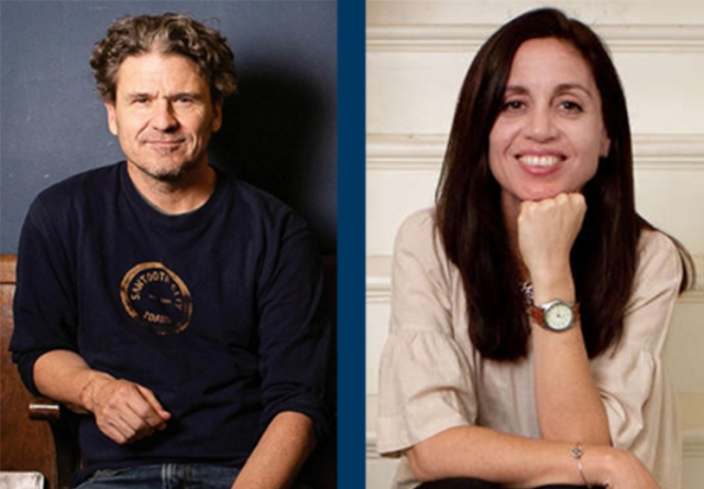 Nínive Clements Calegari ’93 and Dave Eggers
