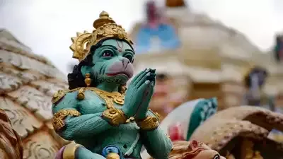 sculpture of the god Hanuman