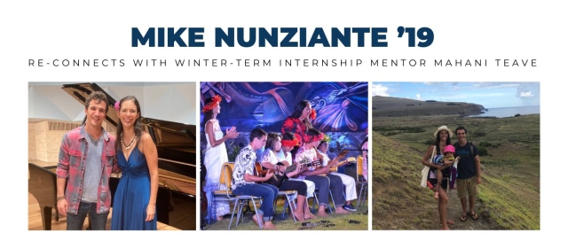 Graphic Header with photos of Mike Nunziante and Mahani Teave