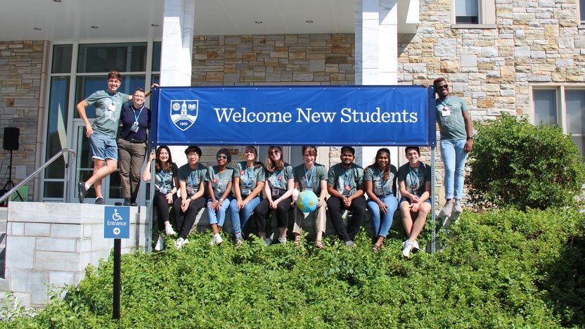 Orientation leaders welcome new international students.