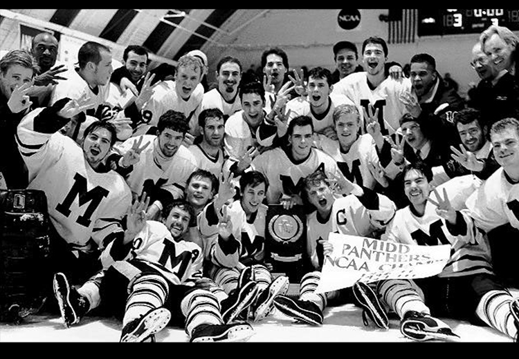 Old Photo of the Middlebury Mens Hockey Team