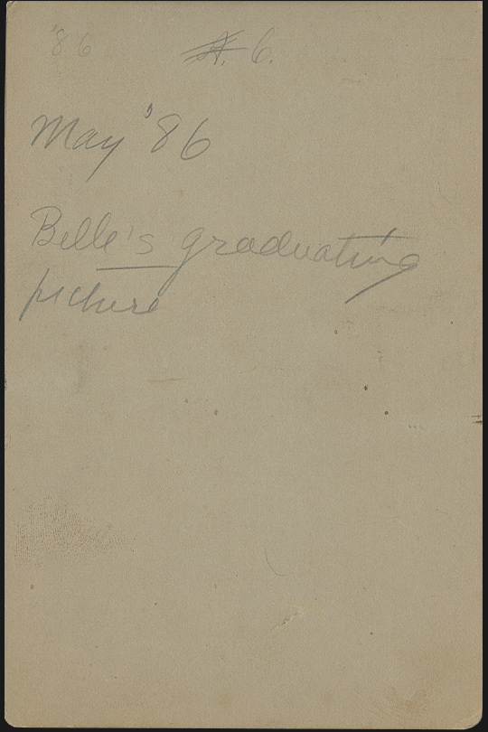 Inscription on back of Chellis photo