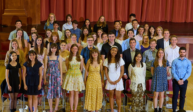 Phi Beta Kappa inductees at McCullough Student Center