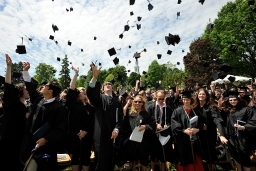 commencement 2010: caps in the air