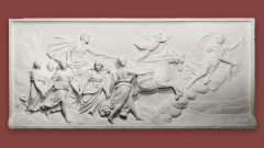 A plaster relief artwork.