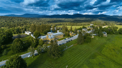 Photo of Middlebury's Bread Loaf Campus from overhead