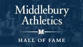 A logo of the Middlebury College Athletics Hall of Fame.