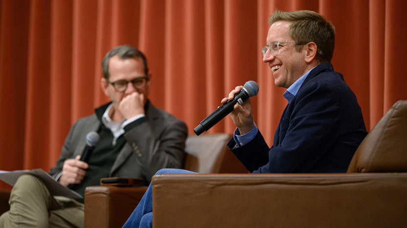 Ian interviewing Jamie
