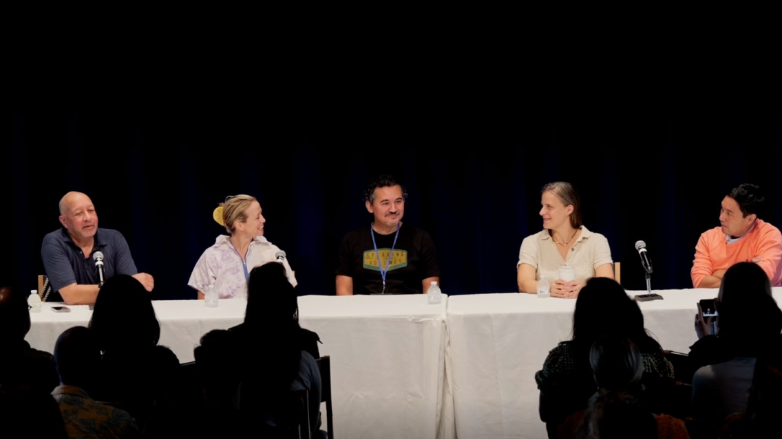 A panel of speakers