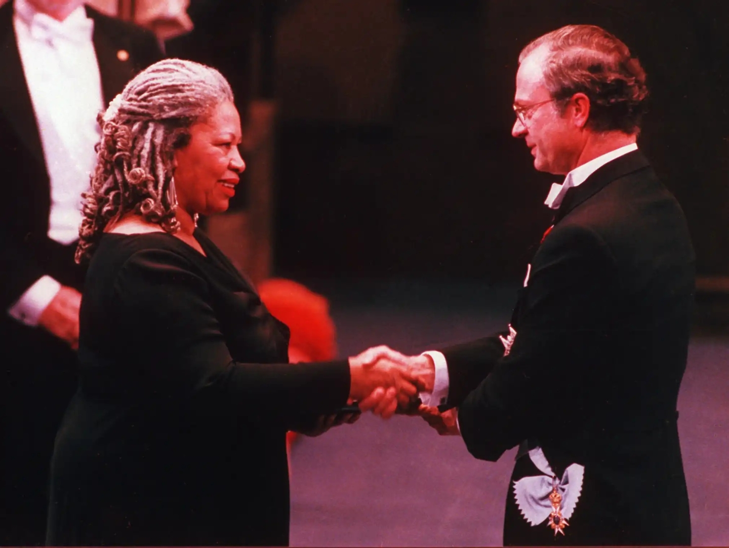 Toni Morrison receiving the Nobel Prize for Literature in 1993